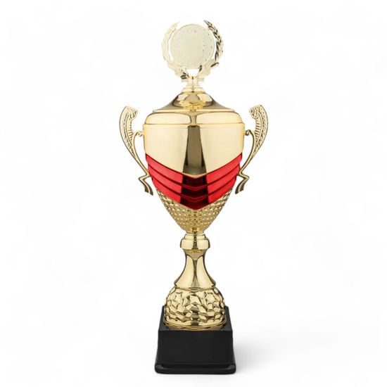 Harley Gold and Red Logo Cup With Lid