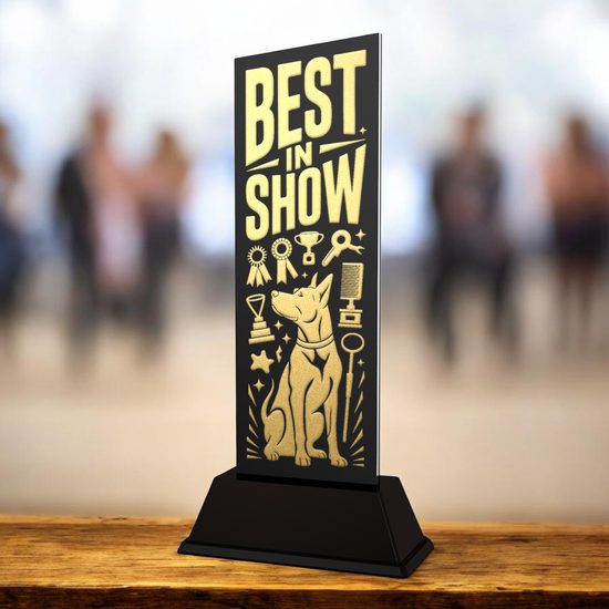 Shadowline Best in Show Dog Trophy – Stainless Steel Award