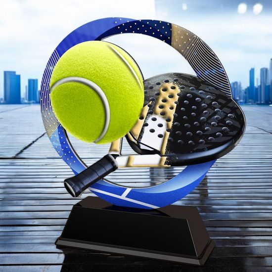 Onyx Stainless Steel Padel Tennis Trophy