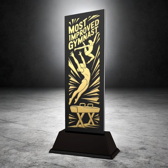 Shadowline Most Improved Gymnast Trophy – Stainless Steel Award