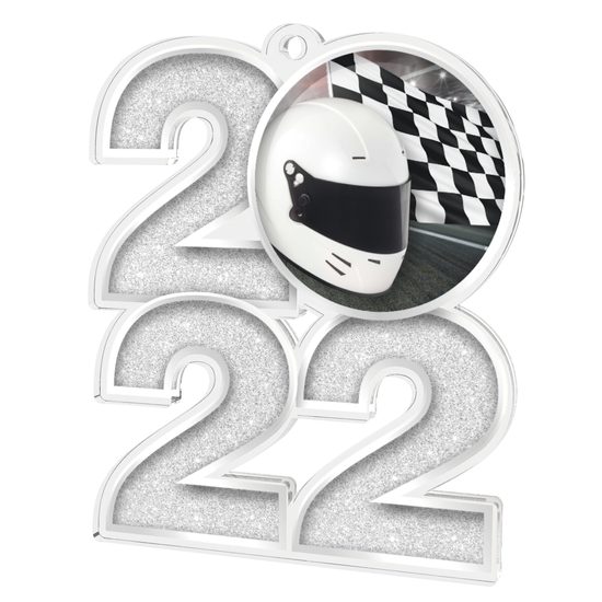 Motor Racing 2022 Silver Acrylic Medal