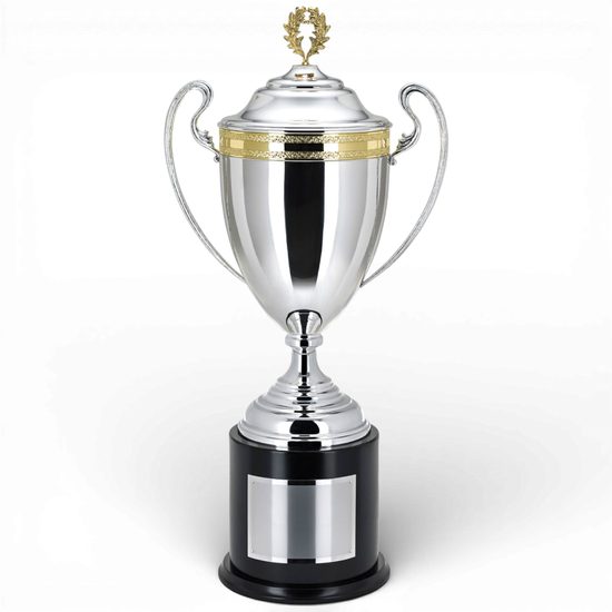 Oddo Silver Plated Championship Trophy With Lid