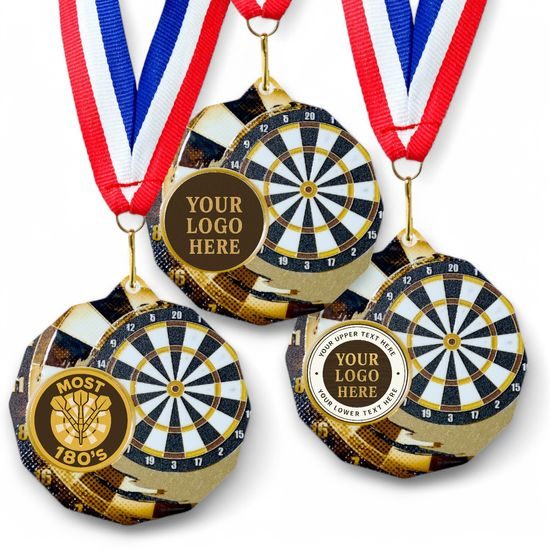 Dodeca Darts Stainless Steel Logo Insert Medal