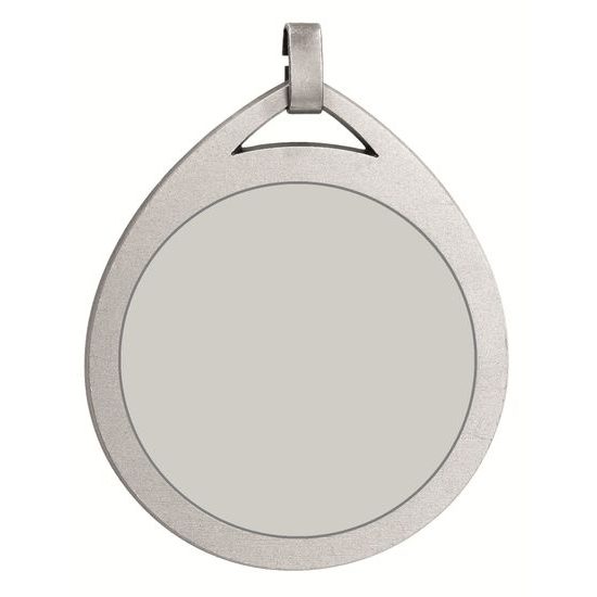 Teardrop Logo Insert Silver Brass Medal 32mm