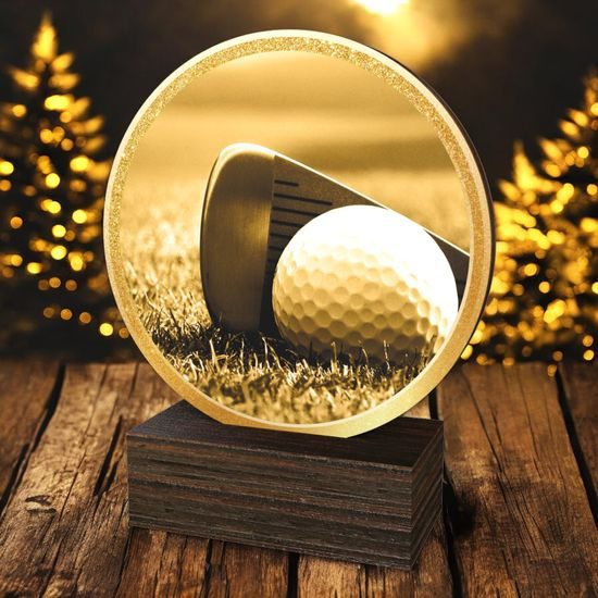 Holt Classic Golf Real Wood Trophy