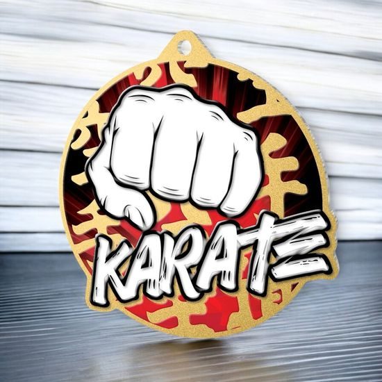 Aurum Karate Stainless Steel Medal