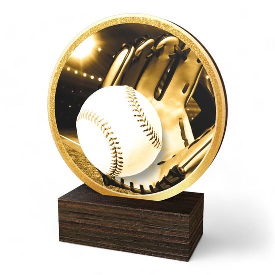 Holt Classic Baseball Real Wood Trophy