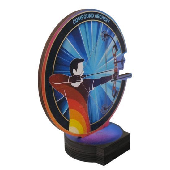 Grove Compound Archery Wooden Trophy