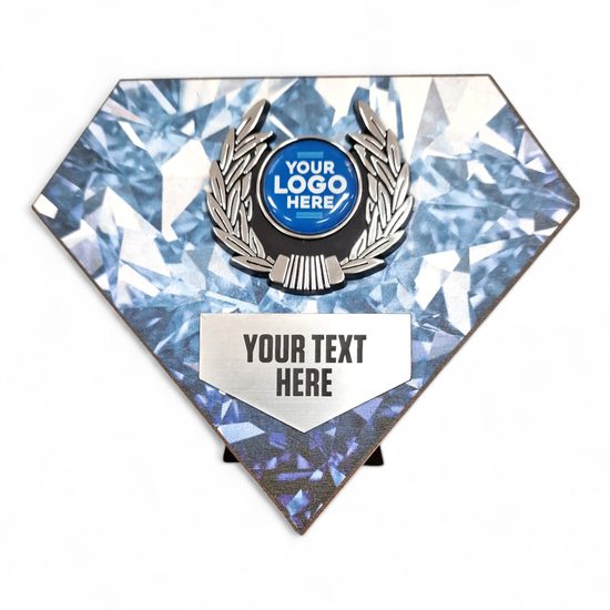 Diamond Light Blue Birchwood Logo Insert Shield