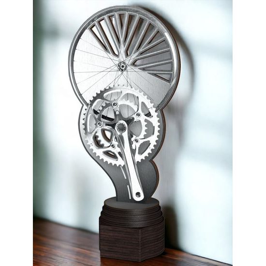 Frontier Classic Real Wood Cycling Trophy