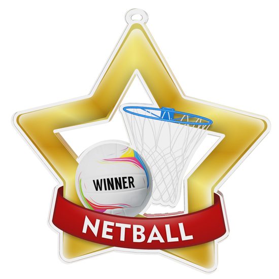 Netball Mini Star Gold Medal