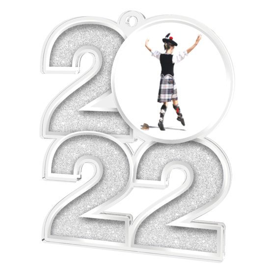 Scottish Dancing 2022 Silver Acrylic Medal