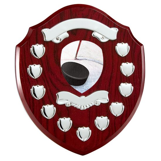 Northumbria Ice Hockey Rosewood Wooden 11 Year Annual Shield