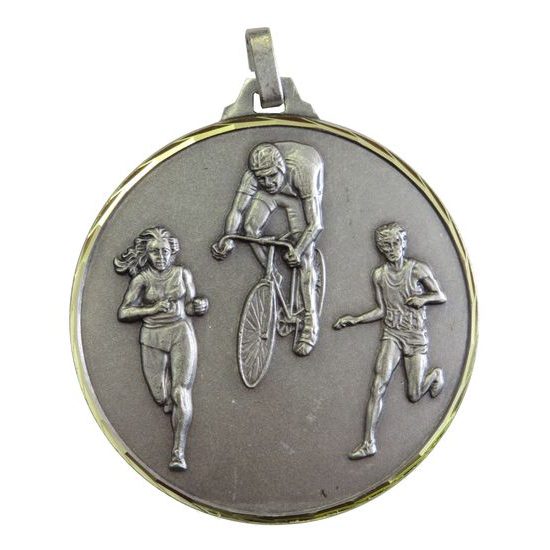 Diamond Edged Duathlon Silver Medal