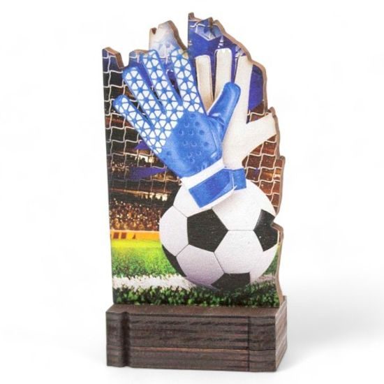 Shard Football Goalkeeper Eco Friendly Wooden Trophy