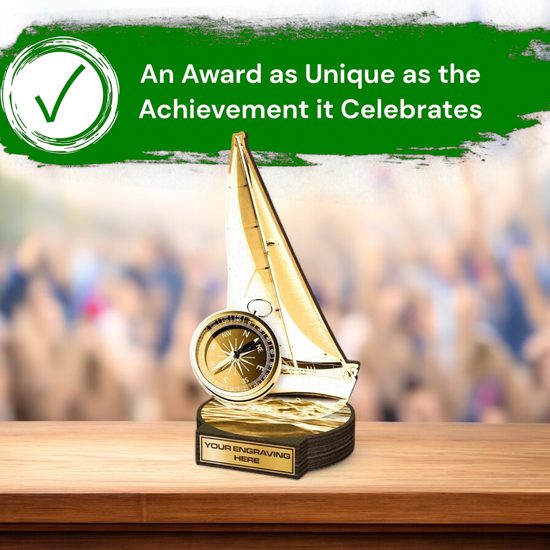 Grove Classic Sailing Real Wood Trophy