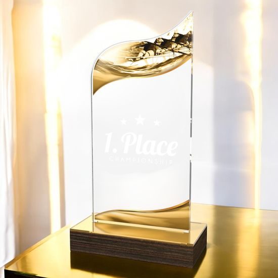 United Rowing Acrylic Wood Fusion Trophy