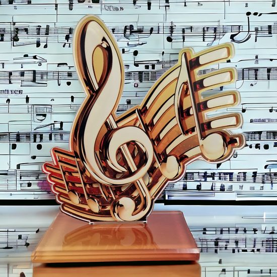 Cannes Music Note Trophy