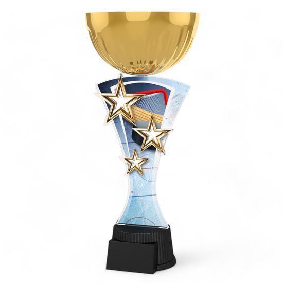 Triple Star Ice Hockey Gold Trophy Cup