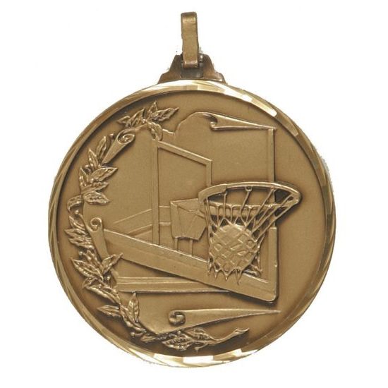 Diamond Edged Basketball Hoop Bronze Medal