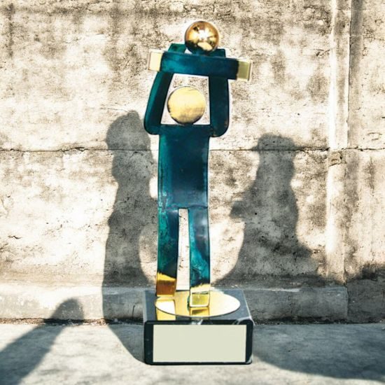 Toledo Volleyball Handmade Metal Trophy