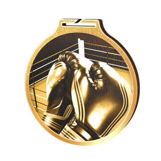 Habitat Classic Boxing Gold Eco Friendly Wooden Medal