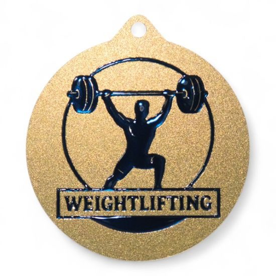 Quantum Men's Weightlifting Stainless Steel Medal