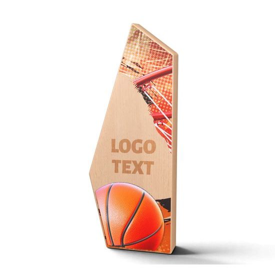 Galena Basketball Metal & Wood Trophy