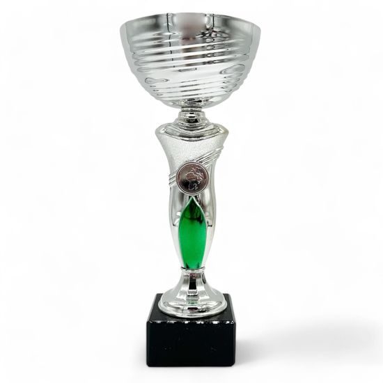 Finsbury Silver and Green Logo Insert Cup