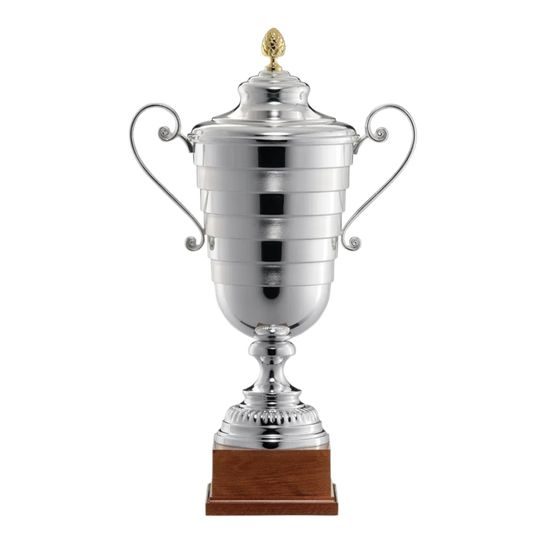 Verratti Silver Plated Metal Trophy With Lid