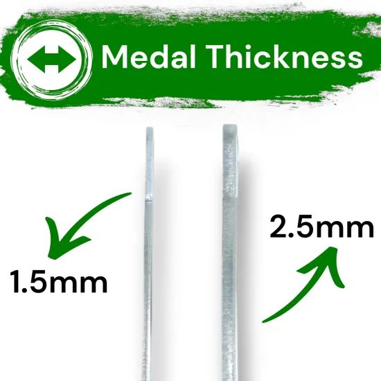Aurum Athletics Running Stainless Steel Medal