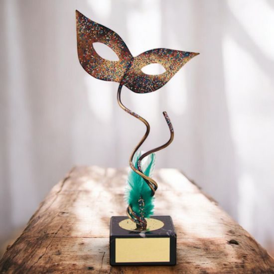 Laza Green Carnival Handmade Metal Trophy