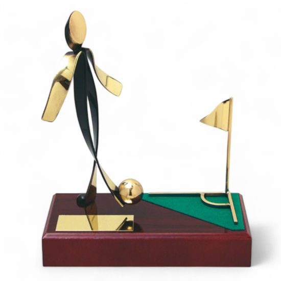 Barcelona Football Player Metal Trophy