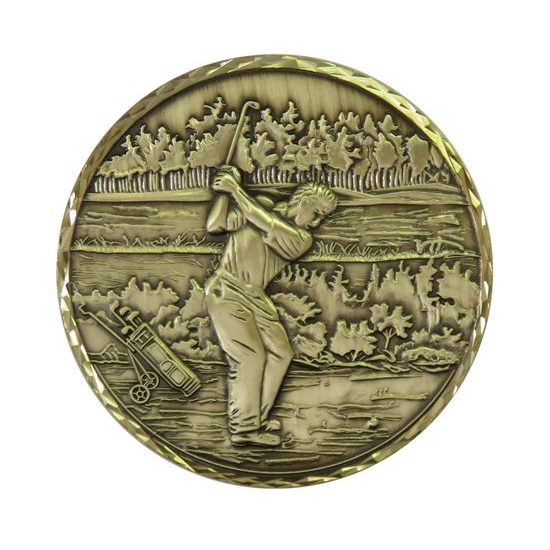Diamond Edged Golf Shot Heavyweight Bronze Medal