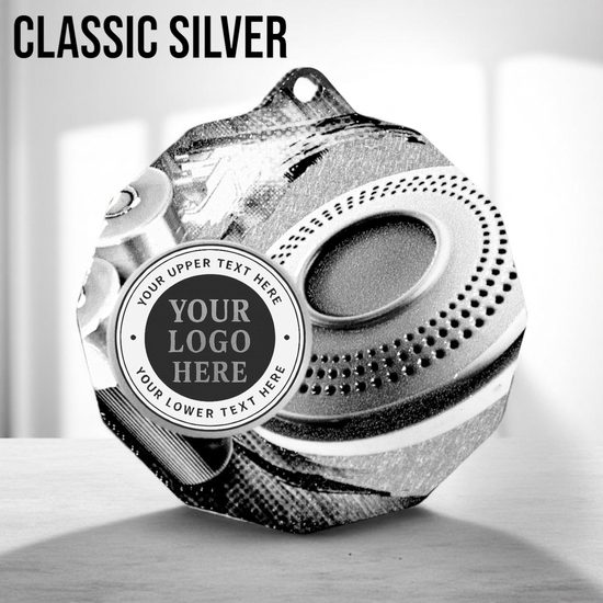 Dodeca Clay Pigeon Shooting Stainless Steel Logo Insert Medal