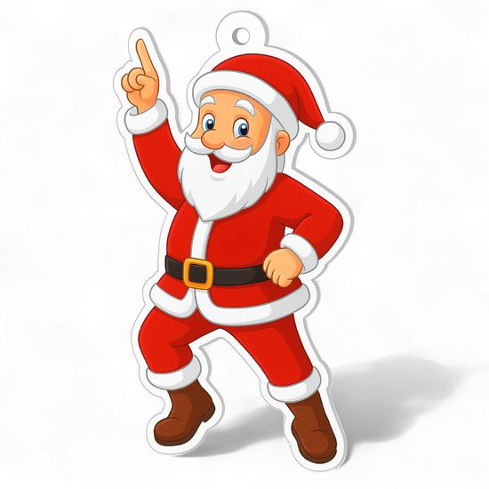 Jolly Father Christmas Dancing Medal