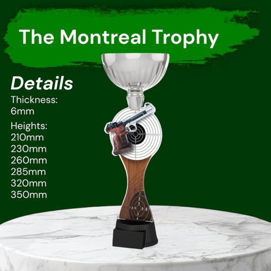 Montreal Pistol Shooting Silver Cup Trophy