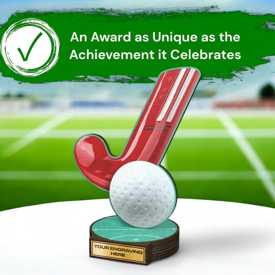 Grove Hockey Real Wood Trophy