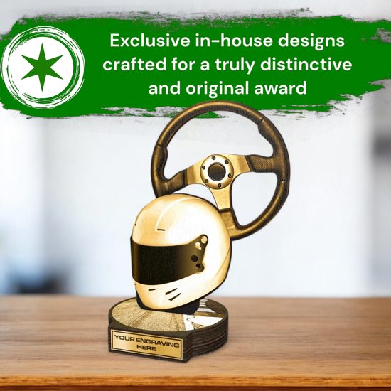 Grove Classic Motorsport Drivers Real Wood Trophy