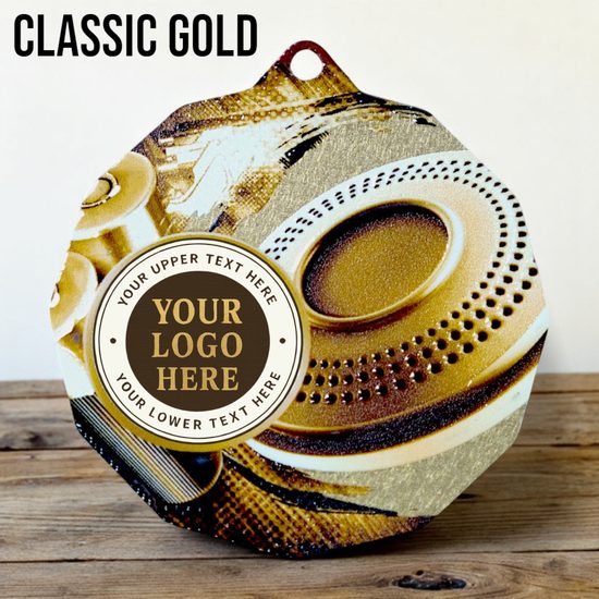 Dodeca Clay Pigeon Shooting Stainless Steel Logo Insert Medal