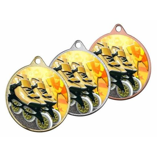 Hercules Texture Print Inline Skating Medal