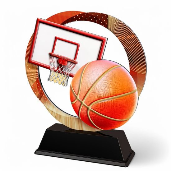 Onyx Stainless Steel Basketball Trophy
