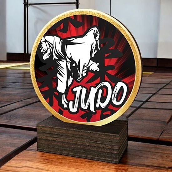 Holt Colour Judo Real Wood Trophy