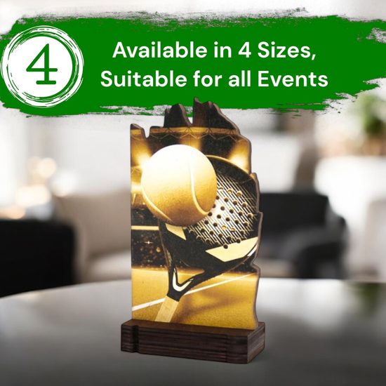 Shard Classic Padel Tennis Eco Friendly Wooden Trophy