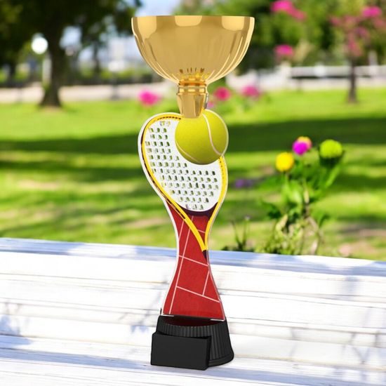 Vancouver Tennis Racket and Ball Gold Cup Trophy