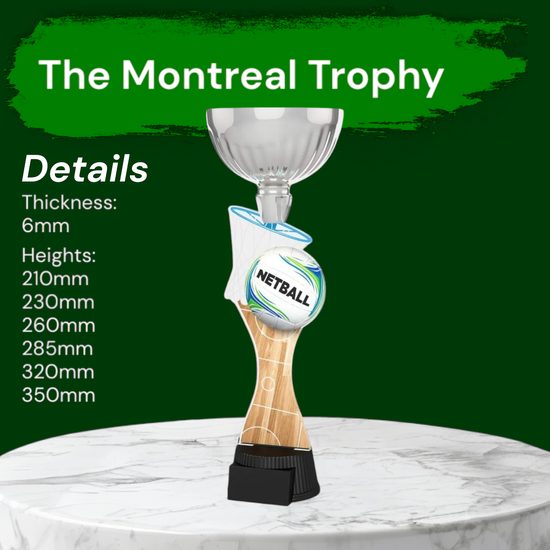Montreal Netball Silver Cup Trophy