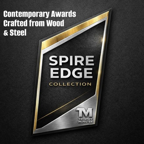 Spire Edge Metal & Wood Golf Trophy