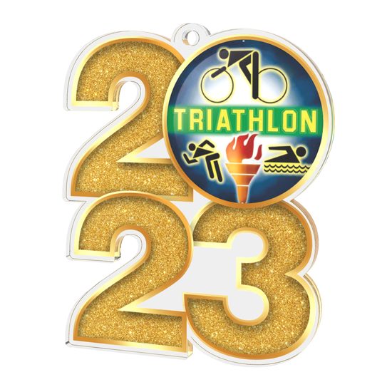 Triathlon 2023 Acrylic Medal