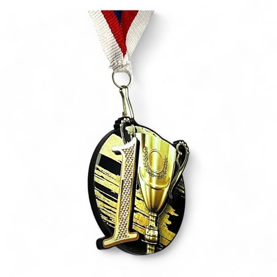 Rincon Gold 1st Place Black Acrylic Medal