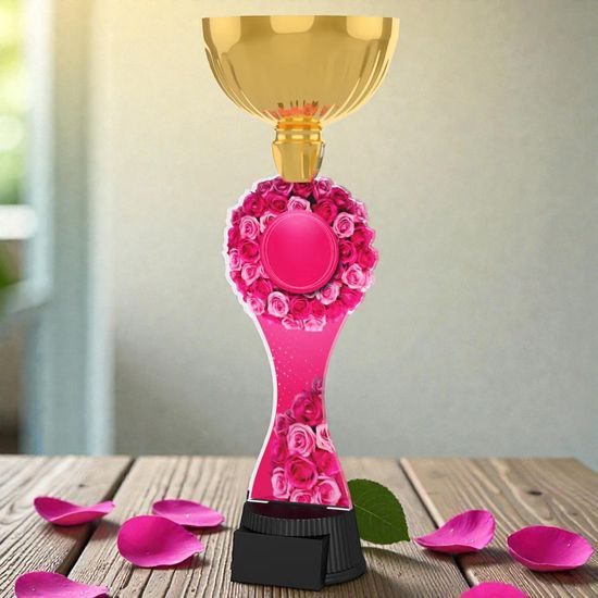 The Pink Roses Love Gold Cup